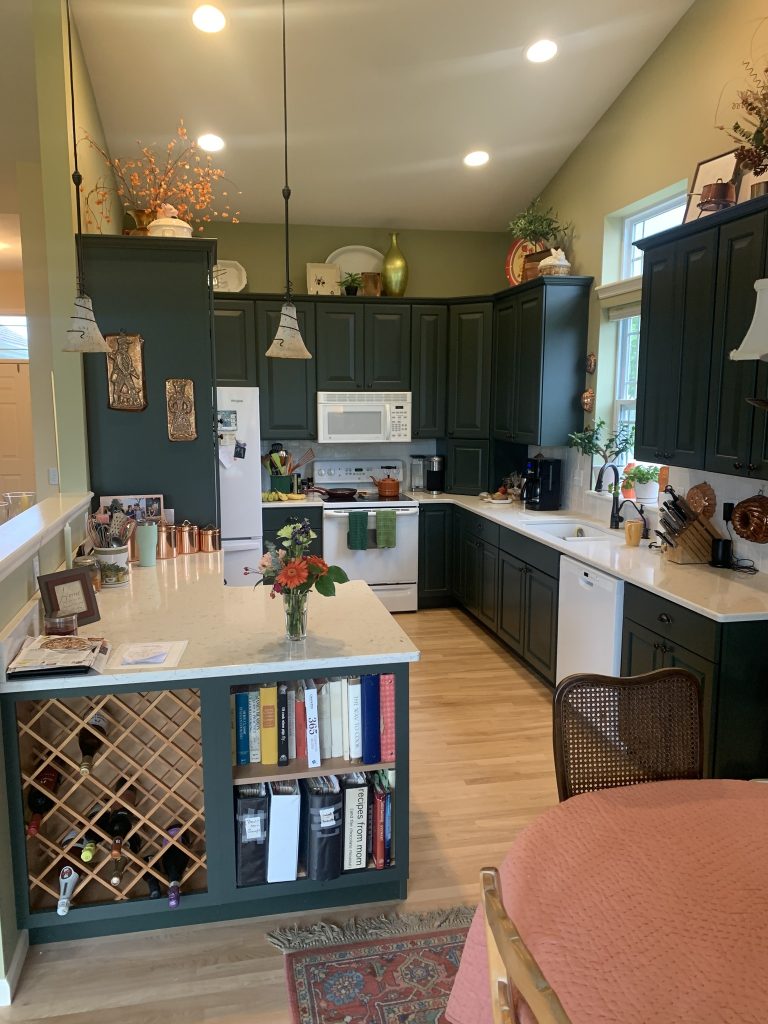 Restored kitchen after water damage