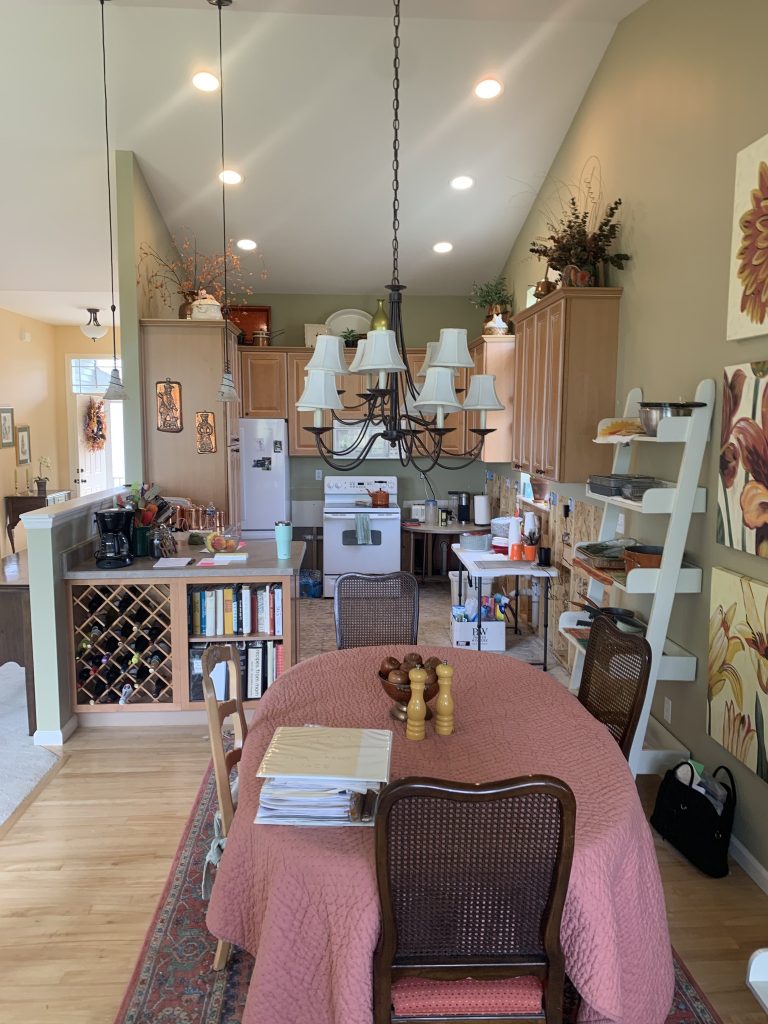 Kitchen with water damage